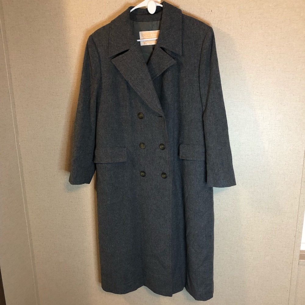 Pendleton Gray Double-Breasted Coat - image 1